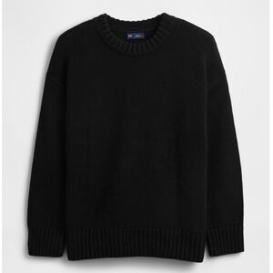 GAP 100% COTTON OVERSIZED BLACK SWEATER SIZE MEDIUM NWT